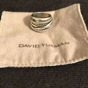 David Yurman sterling silver statement ring